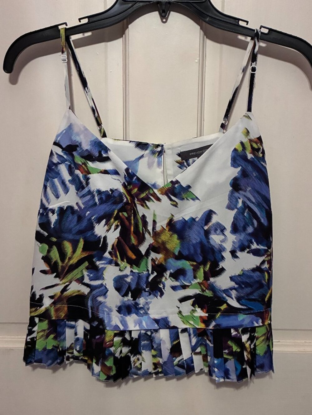 French Connection Pleated Peplum Top